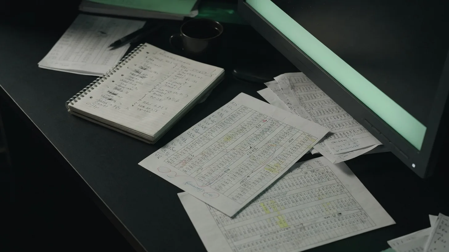 Odds sheets and line-movement notes on the MoutonKing analysis desk