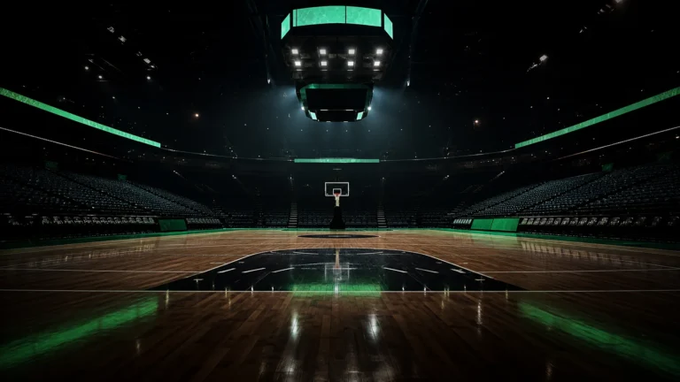 NBA arena at night, props analysis atmosphere